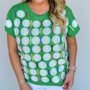 Queen of Sparkles Golf Top
